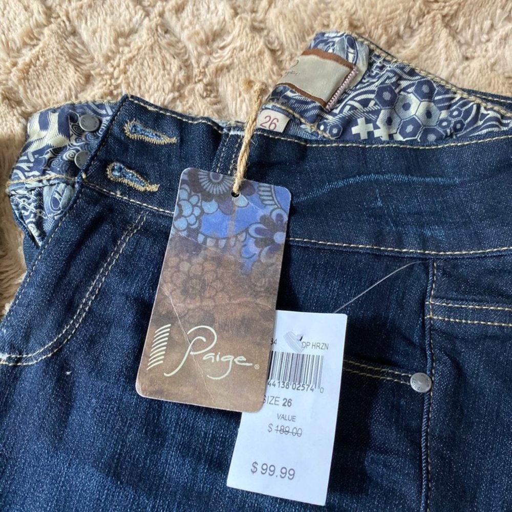 NWT SIZE 26 PAIGE PREMIUM DENIM HIDDEN HILLS BOOT